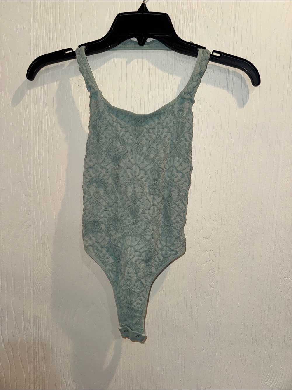 Free People Seafoam Green Lace Bodysuit